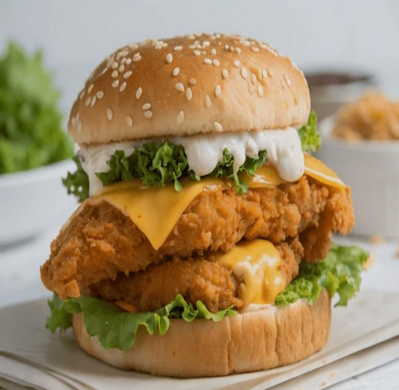 Double Chicken Fillet Burger 